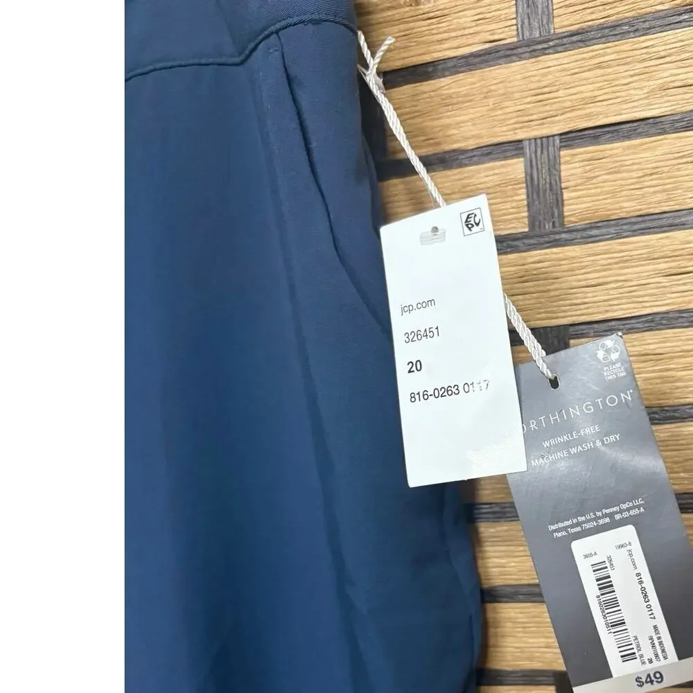 Worthington Navy Straight Leg Dress Pants Size‎ 20